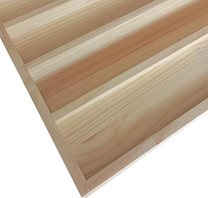 Sound Acoustic Wood Diffuser QRD Wood Acoustic 7-Well Quadratic Residue Diffusion 23.6" x 23.6" x 3.2" for Wall and Ceiling Music Studio