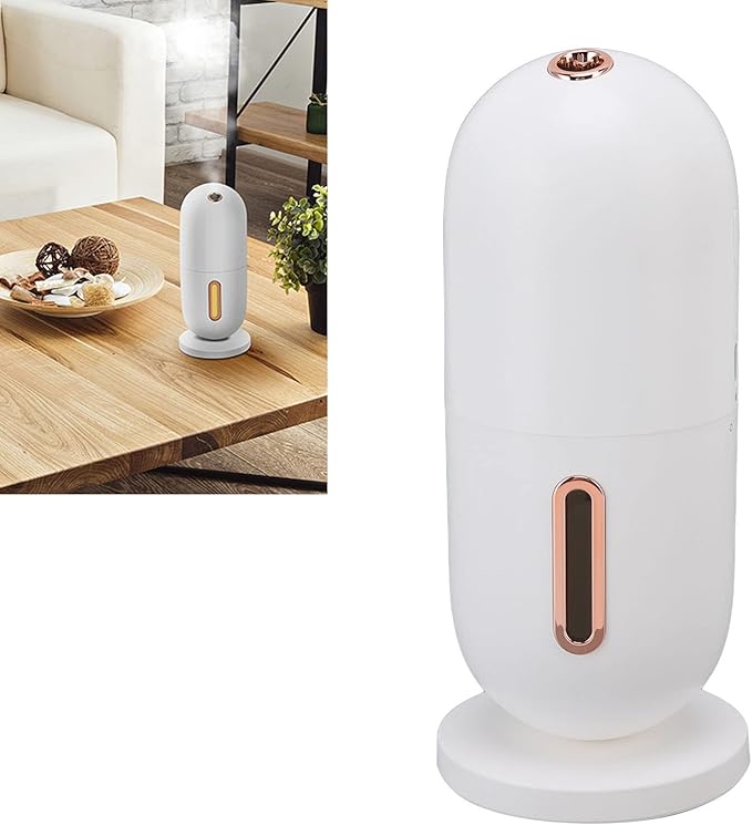 Aramox Essential Oil Diffuser Ultra Quiet Portable Easy Aromatherapy Diffuser for Home Office (White)