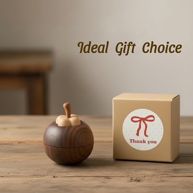 Layered Wood Passive Diffuser Petal-Like, Small Portable Essential Oil Aromatherapy Decor, Mini No-Electric Natural Boho Walnut Accent for Car, Desk, Travel, Rooms, Home, Office