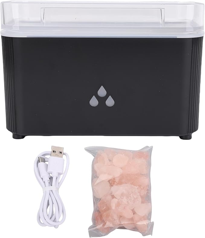 Yoidesu Oil Diffuser, Automatic Power Off Low Noise Fine Atomization Mystical/Fantasy Aromatherapy Diffuser 160ml Water Tank for Home Bedroom (Black)