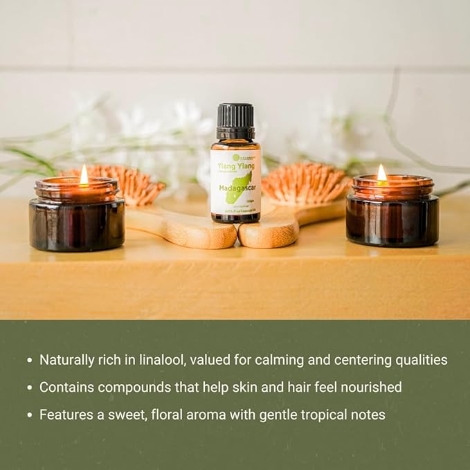 Ylang Ylang Essential Oil - Direct from Malagassi Essential Oils Madagascar - Steam Distilled - Aceite de Ylang Ylang for Aromatherapy, Diffuser, DIY Candle and Soap Making - 22lbs