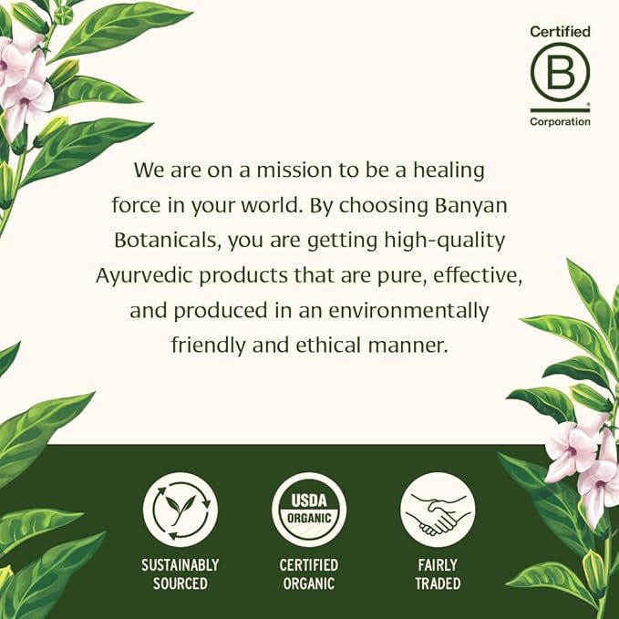 Banyan Botanicals Ashwagandha Oil+ – Organic Herbal Oil – Comforting Sore Muscle Massage Oil for Relaxation & Post-Workout Recovery – 128 oz –Non GMO Sustainably Sourced Ayurvedic Physician Formulated