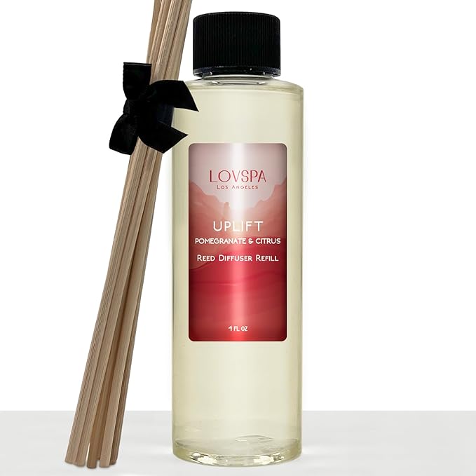 Uplift Pomegranate Citrus Diffuser Oil - Luxury Essential Oils for Diffuser Refill & Air Freshener Room Spray - Long-Lasting & Natural Home Fragrance, Scented Oil for Diffusers, USA Made, 4oz