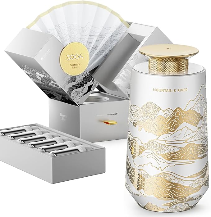 Smart Car Air Freshener Diffuser - Included 7 Luxury Hotel Quality Aroma Oils with Rechargeable Waterless Essential Diffuser, Auto On/Off Scent Machine Gifts for Car Guys