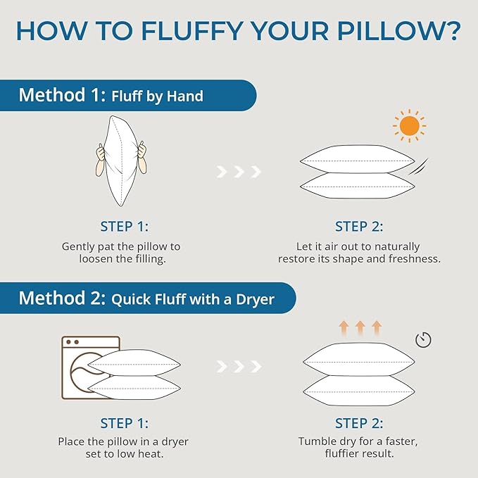 Sasttie Firm Pillows Standard Size Set of 4, Full Size Bed Pillows for Side, Back, and Stomach Sleepers - Oeko-Tex Certified Down Alternative Plump Filling - Hotel Quality and Machine Washable, 4 Pack