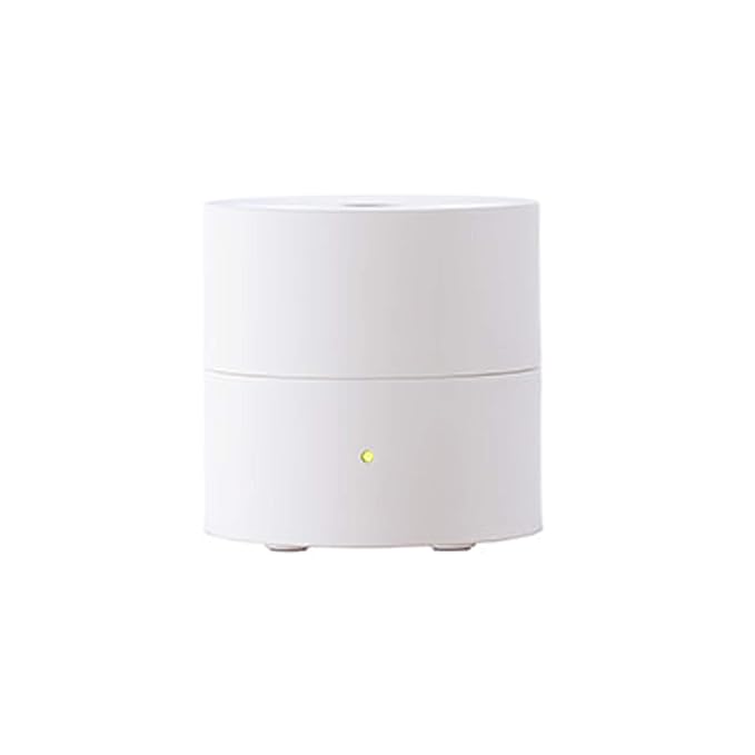IPPINKA K Mini Fan Diffuser, White, Plastic Core, LED Light, For Home, Office