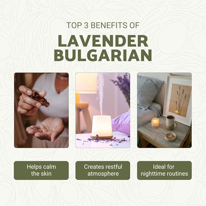 Lavender Oil - Bulgarian Essential Oils - Lavender Diffuser - Pure Therapeutic Grade (8oz)