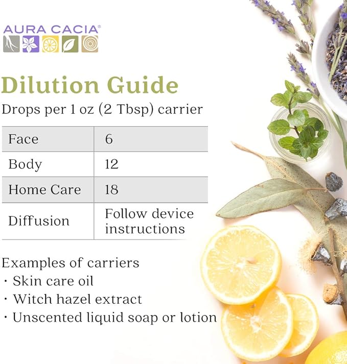 Aura Cacia Organic Myrrh Oil, Natural Myrrh Essential Oil for Skin & Hair Care, Aromatherapy, Body Massage & Humidifiers, Vegan | 0.25 Fl Oz (Pack of 1)