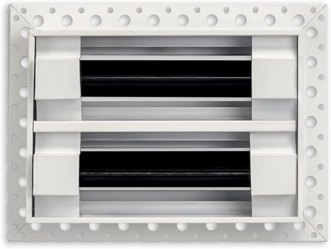 BUILDMART - 6x4 MUD-in Air Vent Cover - Drywall MUD in White Air Vent - MUD Linear Slot Diffuser - Register Grille for Ceiling and Walls - Texas Buildmart