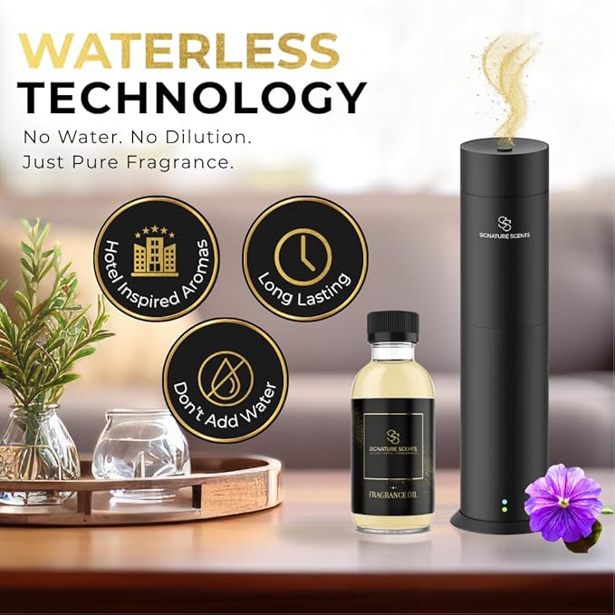 Signature Scents: Luxury Hotel Inspired Fragrance Oils for Diffusers - 4.05 Fl Oz with Bonus Samples (4.05 Fl Oz, Fleur De Vie)