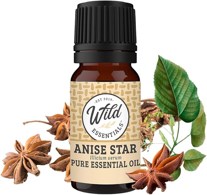 Wild Essentials Anise Star 100% Pure Essential Oil - 10ml, Therapeutic Grade, Made and Bottled in The USA