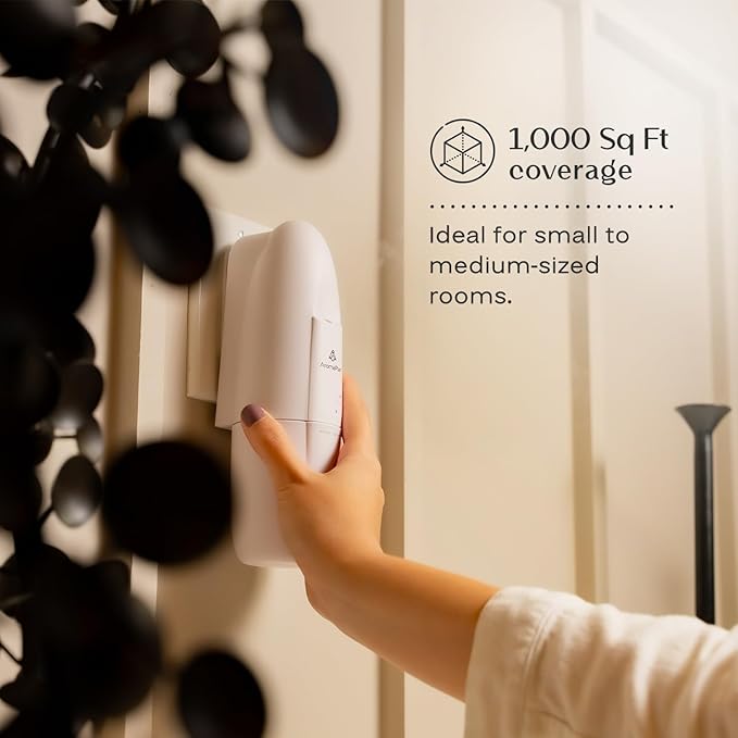 AromaPlan 5 Star Collection Plug in Diffuser (Fragrance+Sample Set Included)-Cold Air & Waterless Diffusers for Home & Office- Silent Wall Diffuser Plug in,Bluetooth App Control, 1000 sq.ft -2 Devices