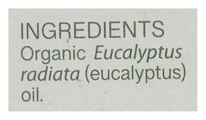 AURA CACIA Organic Eucalyptus Essential Oil, 0.25 FZ