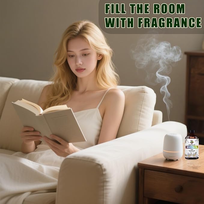 White Musk Essential Oil - White Musk Oils for Diffusers, Humidifiers, DIY Candles, Soap, Cleaning, Home, Office, Yoga, Massage, Gifts - 4 fl oz (120 ml) - GV77ZF