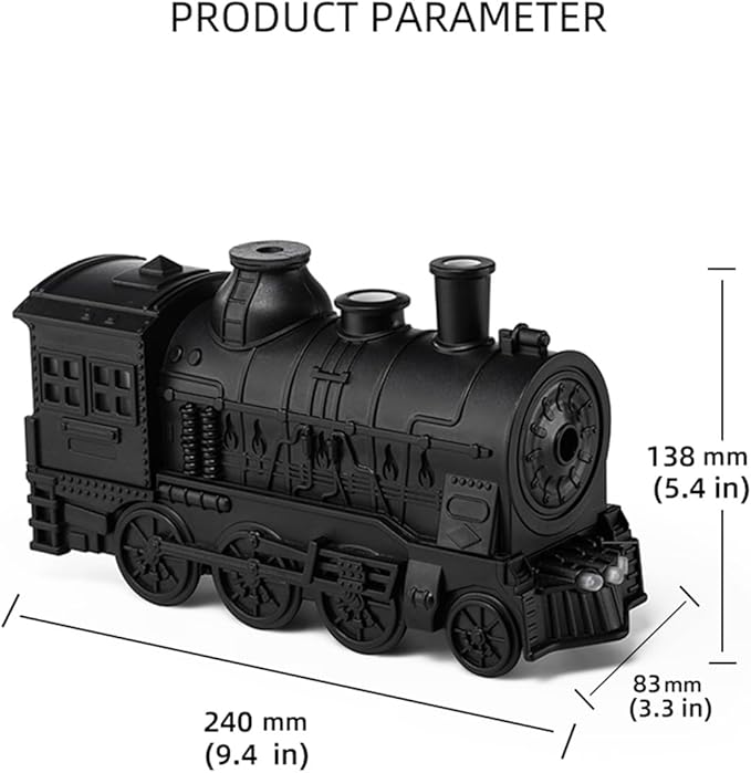 Train Humidifier Aroma Diffuser, 300ml Cool Mist Quiet Aromatherapy Diffuser for Essential Oils,Train Diffuser for Rooms, Bedrooms, or Desks