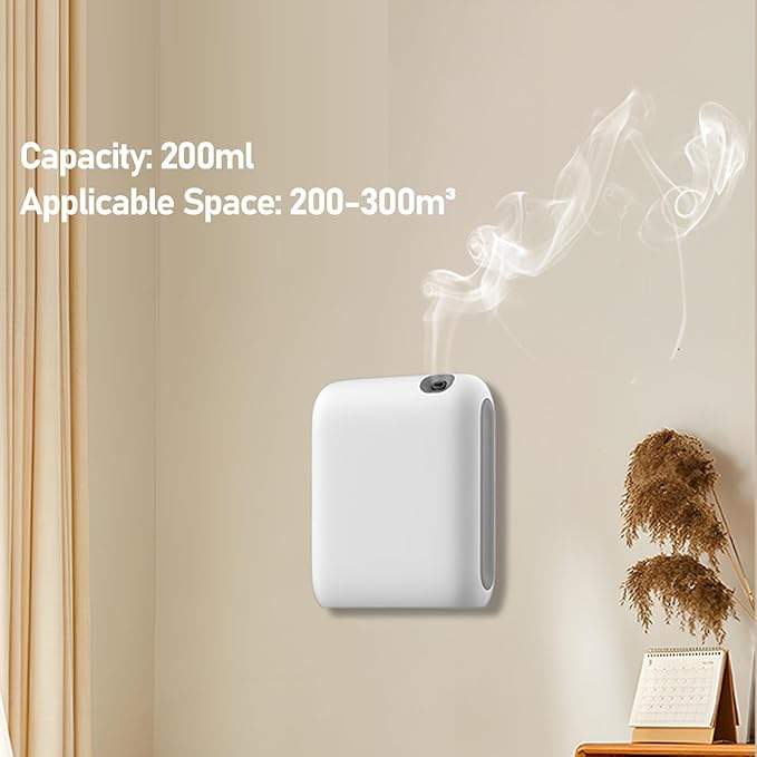 Smart Aromatherapy Diffuser, 200ml Ultrasonic Essential Oil Diffuser with Mobile APP Control and Timing Function, Relaxing Fragrance Machine for Home Office Living Room Bathroom