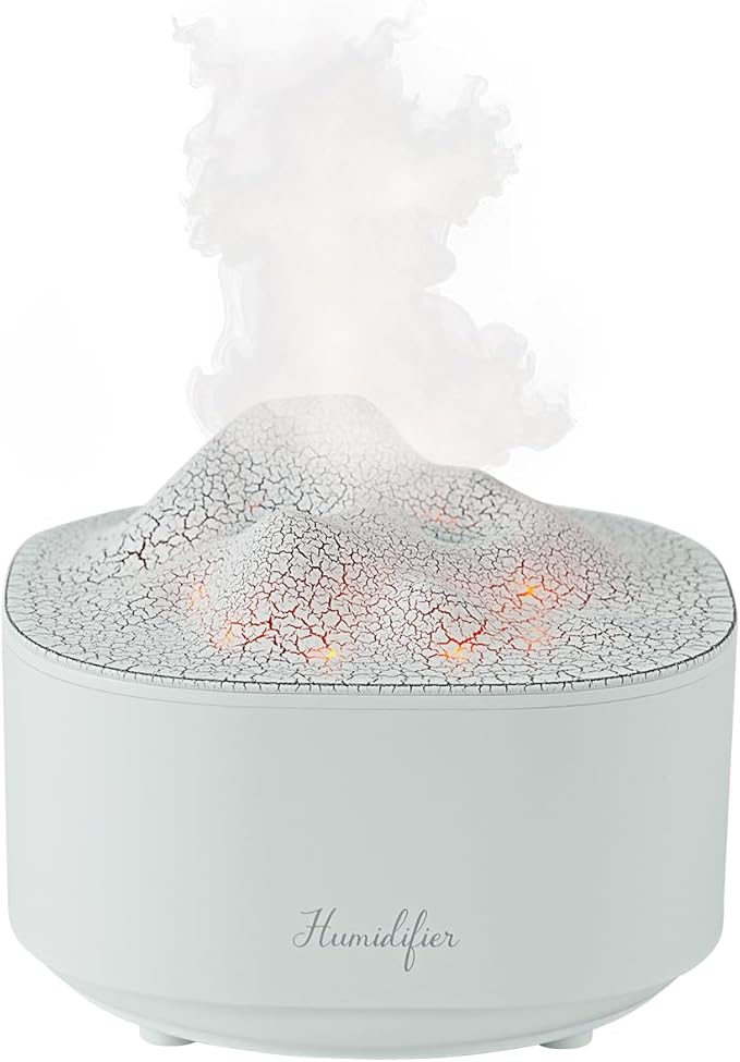Portable 1500ml Small Cool Mist Humidifier,USB Personal Desktop Humidifier for Office Room, Bedroom,Top-Fill 7 Colors LED Night Light humidifiers, 2 Mist Modes, Super Quiet (White)