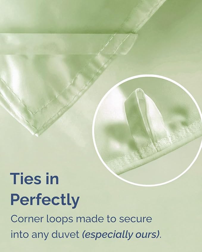 Twin XL Comforter Set - 2 Piece Bed Set for All Seasons - 1 Soft Quilted Comforter with Corner Tabs & 1 Pillow Sham - Comfy & Breathable - Premium Down Duvet Insert - Twin XL Size, Light Sage Green