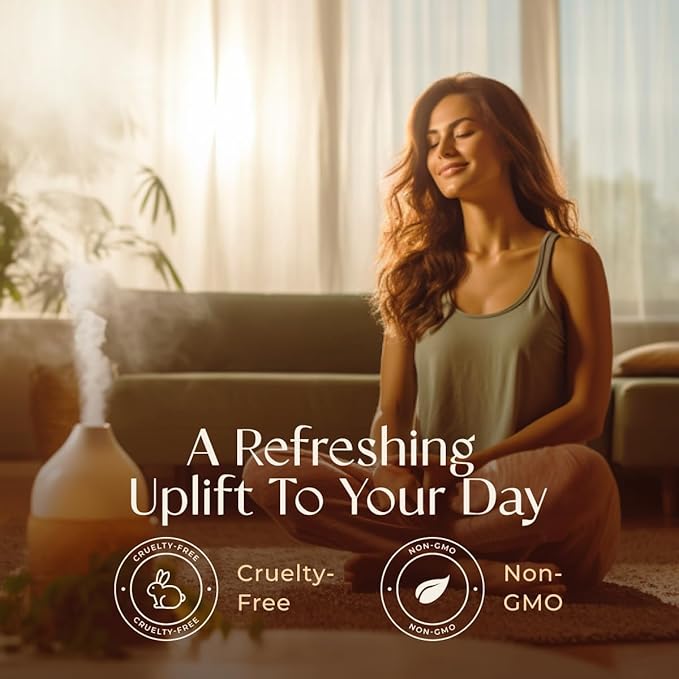 Gya Labs Breathe Essential Oil Blends - 100% Pure Natural Breathe Easy Essential Oils from Eucalyptus, Peppermint and More for Humidifier Cleaner (0.34 Fl Oz)