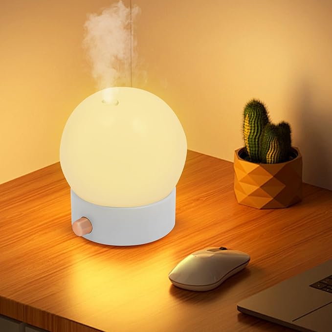 Essential Oil Diffuser Large Capacity Aromatherapy Diffuser, Aromatherapy Diffuser for Home, Quiet Aroma Diffuser, 3-in-1 Aroma Diffuser with Incense, Humidifier and Night Light Function (White)