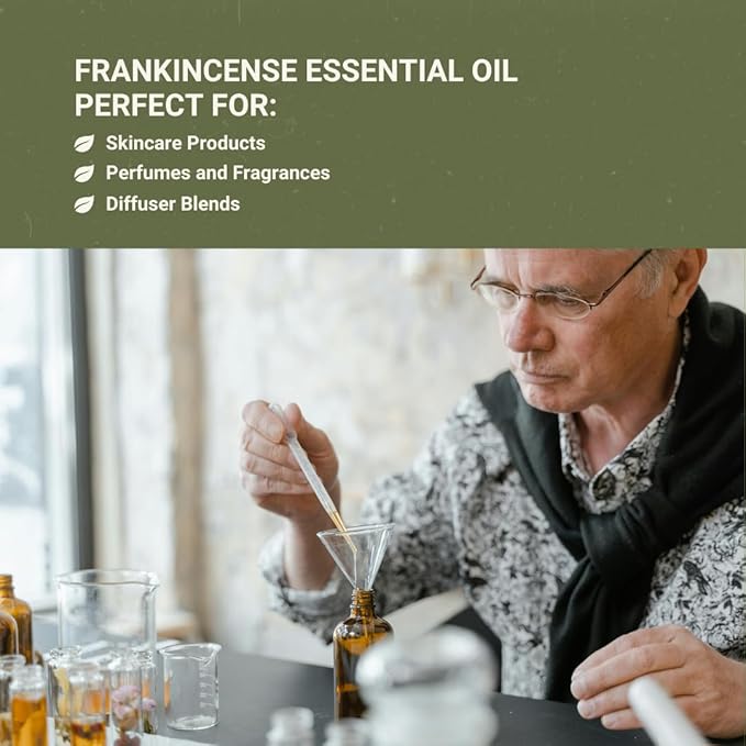 Frankincense Essential Oil - Direct from Madhya Pradesh, India - Pure Essential Oil for Diffusers and Aromatherapy | 100% Pure Therapeutic Grade Natural Aceite de Incienso (22lbs)