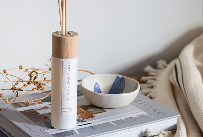 Sand + Fog Limoncello Reed Diffuser | Made with Essential Oils | Fill Your Home with The Your Favorite Luxurious Fragrance (Pack of 2)