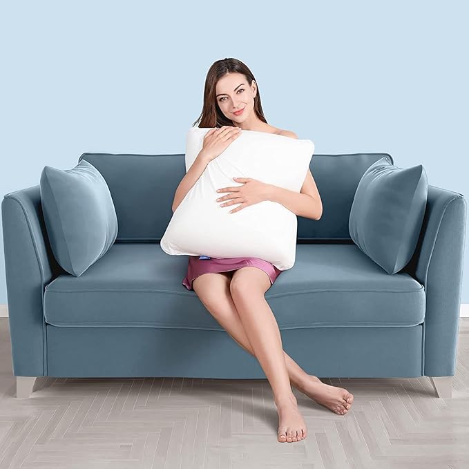 AM AEROMAX 12 × 20 Pillow Insert (Pack of 2) Memory Foam Lumbar Support Throw Pillow Sham Rectangular for Decorative Cushion Bed Couch Sofa Without Deform After Longtime Use(Grey)
