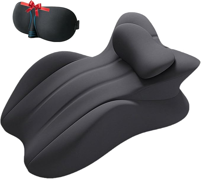 Memory Foam Wedge Pillow, 27° Angled Ergonomic Support for Neck, Waist & Back, Face Down, Multi-Position Prone Pillows for Sleeping, Nap, Bed Rest Reading, Massage, Posture & Pain Relief, Watching TV
