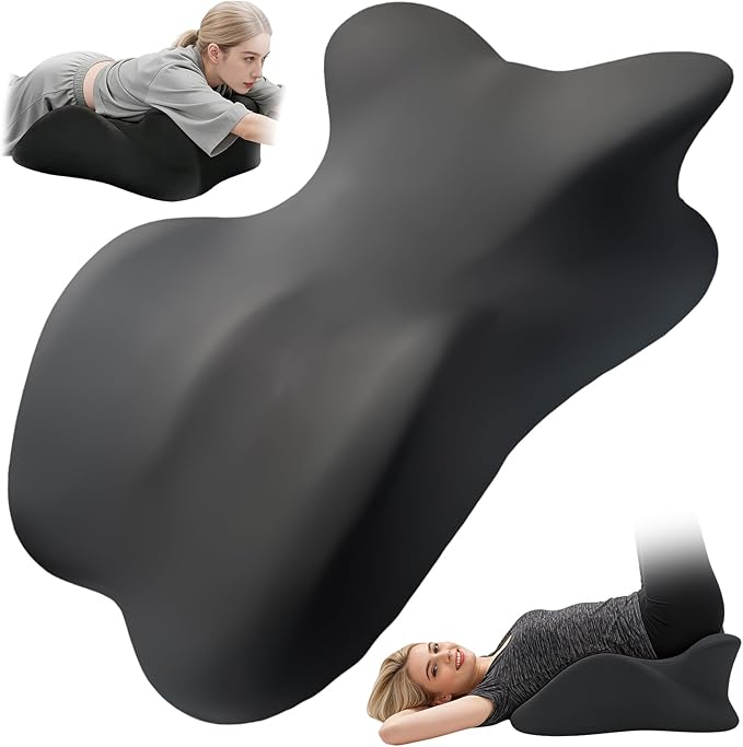 Large Size Memory Foam Ergonomic Pillow – Prone Support Orthopedic Firm Pillow for Sleeping, Reading & Back Relief with Removable Cover Body Pillow Suppurt Weights Over 260 Pounds