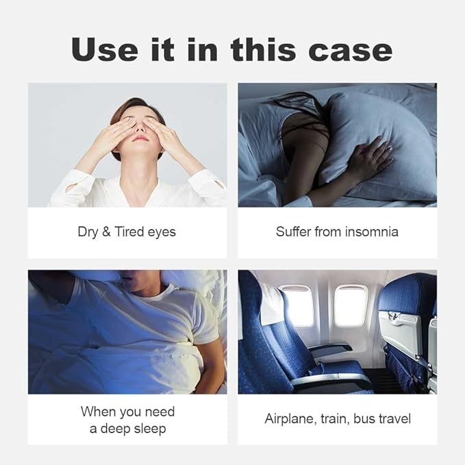 I LOVER Eye Mask for Sleeping (No Scent) Warm Steam 10(EA), Traveling, Relaxing and Tiredness Instantly Warm Helps Eye injuries, relieves dry eyes.