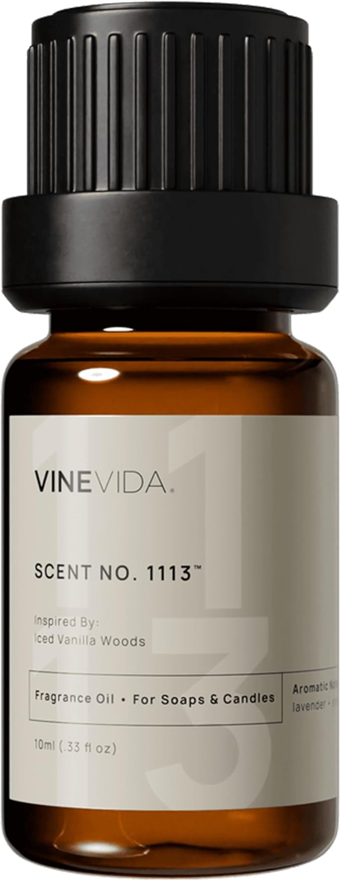VINEVIDA [0.33oz] Iced Vanilla Woods Fragrance Oil for Candle Making and Soap Making - Premium Candle Scents for Soy Candles