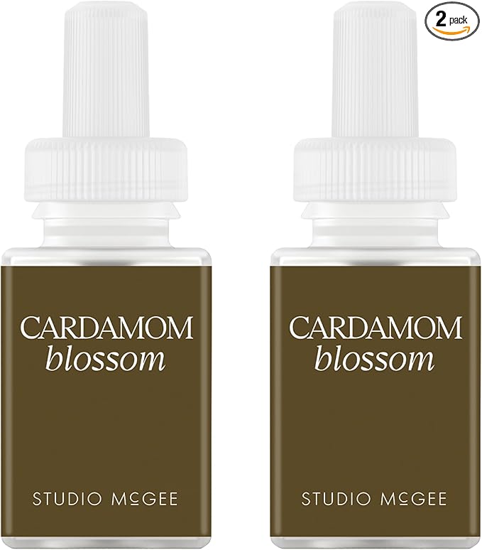 Pura x Studio McGee Home Scent Refill - Smart Air Diffuser - Long-Lasting Luxury Fragrance per Refill - Home Essential - Clean & Safe Diffuser Fragrance - 2 Pack, Cardamom Blossom