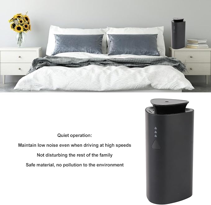 Essential Oil Diffuser Quiet Electric Fragrance Machine for Home, Hotel, Yoga Room - Purifies and Moisturizes Air, Low Noise Operation, Durable ABS Material