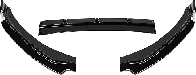 SCITOO Front Lip Spoiler Fits for 2017-2018 for Hyundai Elantra Glossy Black Front Bumper Lip