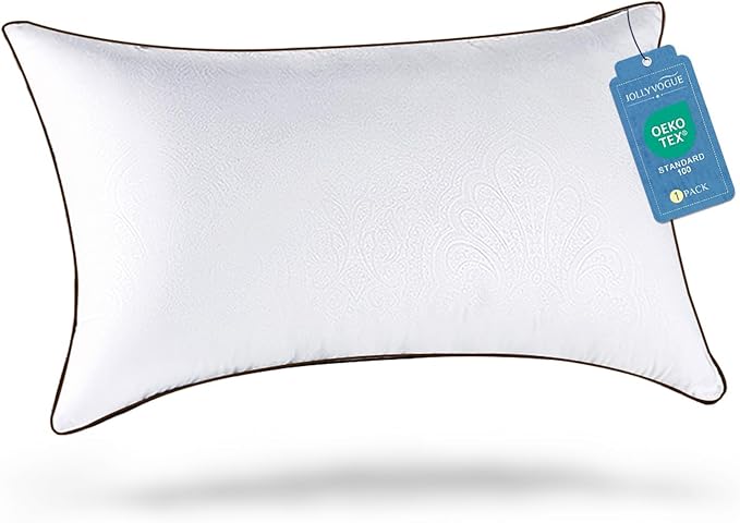 JOLLYVOGUE Pillows Queen Size for Sleeping, Soft and Supportive Bed Pillow with Down Alternative Filling for Side and Back Sleepers, Hotel Collection