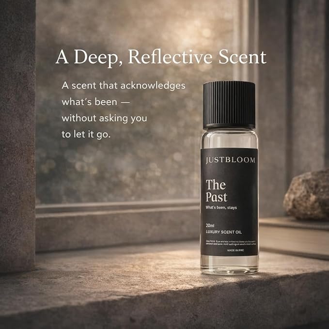 Hotel Essential Scent Diffuser Oil: 20ml Luxury Aroma Oil for Waterless Diffusers, Dry Soft Woody Scent for Home, Hotel, Office & Relaxation (20ml, The Past)