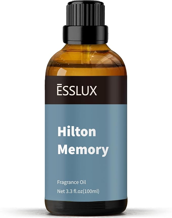 Hotel Diffuser Oil, ESSLUX Luxury Hotel Fragrance Oil 100ml 3.3oz, Inspired by the Hilton Hotel Scents,Essential Oils for Home for Diffuser, Massage, Soap, Candle Making Scents, Perfume