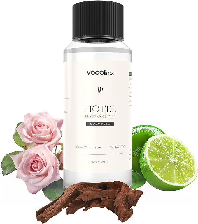 Hotel Collection Diffuser Oil - Tea Tree - Inspired by Luxury Five Star Hotel Scent Oil for Essential Oil & Waterless Diffusers, Luxurious Scen Notes of Bergamot, Rose, Sandalwood(4.06FL.OZ)