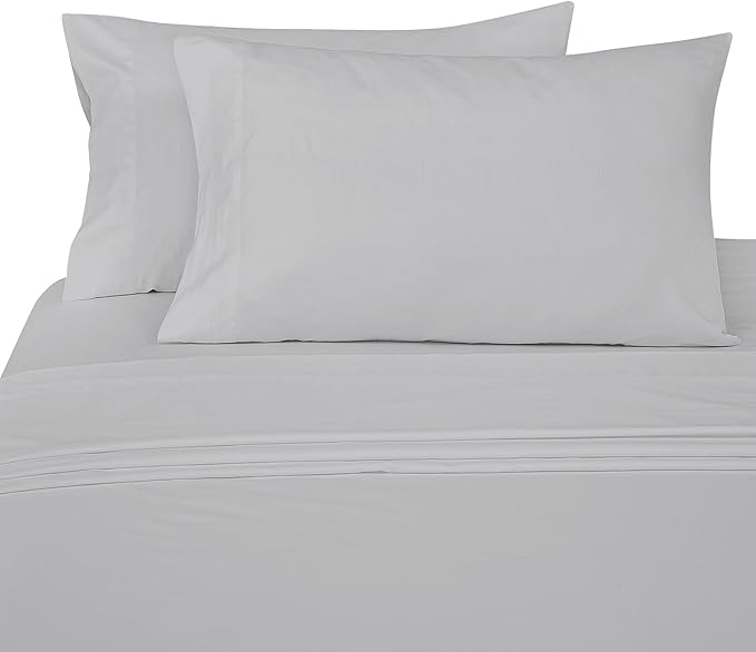 ROYALE LINENS Bamboo Viscose King Sheet Set - Cooling Bed Sheet Set - 1 Fitted, 1 Flat & 2 Pillowcase - Fits Up to 16" - Organic Viscose Derived from Bamboo - Bedding Sheet Set (King, Nimbus Cloud)