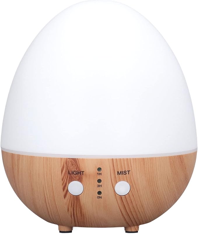 250ml Essential Oil Diffuser Automatic Shut Off 35db Low No USB Powered Wooden Humidifier with Night Light for Bedroom Automatic Shut Off Essential Oil Diffuser Adopts No Power