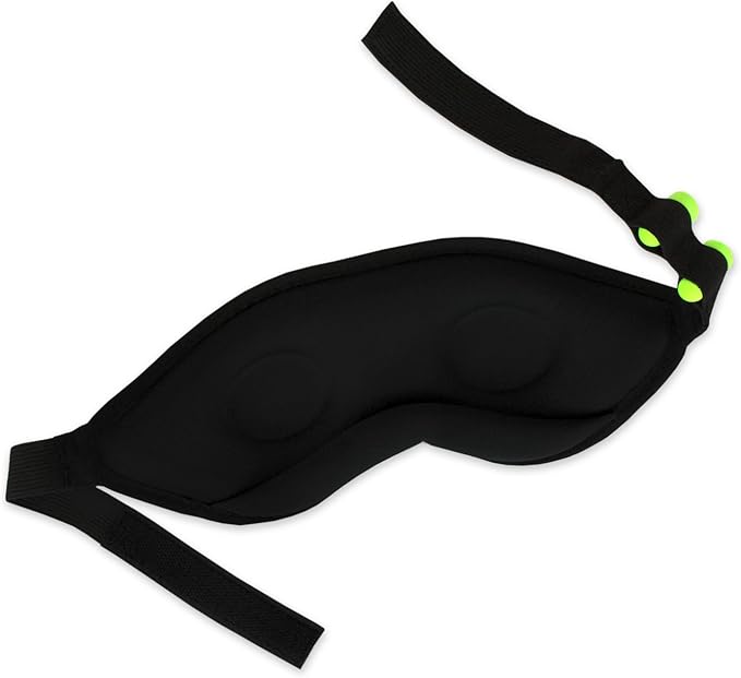 Block Out Lightweight Sleep Eye Shade with Earplugs, Navy , 0.15 Pound