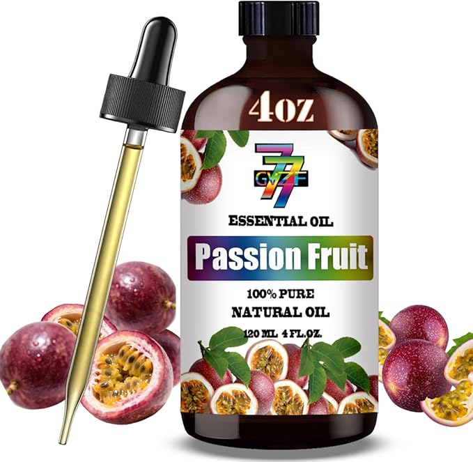 Passion Fruit Essential Oil - Passion Fruit Oils for Diffusers, Humidifiers, DIY Candles, Soap, Cleaning, Home, Office, Yoga, Massage, Gifts - 4 fl oz (120 ml) - GV77ZF