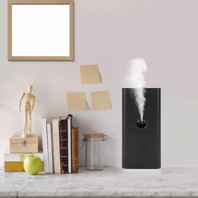 Essential Oil Diffuser, Quiet Aromatherapy Diffuser, Home Fragrance Diffuser, Scent Air Machine for Home Office Bedroom Bathroom (Black)
