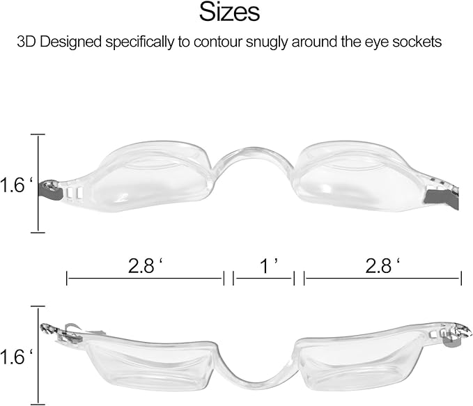 Dry Eye Relief Moisture Chamber Goggles - Adjustable Night Sleep Eye Protection for Chronic Dry Eyes, Post-LASIK Recovery & Evaporative Tear Relief