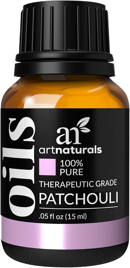 artnaturals 100% Pure Patchouli Essential Oil - (.5 Fl Oz / 15ml) - Undilued Therapeutic Grade Fragrance Oil - Soothe Balance and Comfort - for Diffuser, Skin, Body and Perfume
