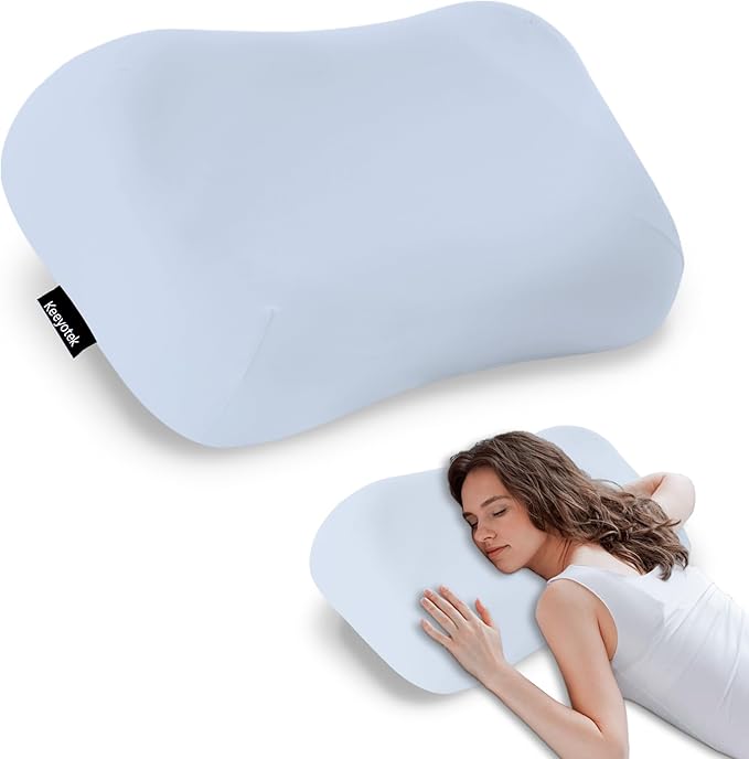 Cooling Memory Foam Pillow for Side Sleepers – Ergonomic Neck Pillow for Adults, Dual-Height 5" & 3.5" Adjustable Loft, Washable Cover, Slow Rebound, Cervical Support for Deep Sleep