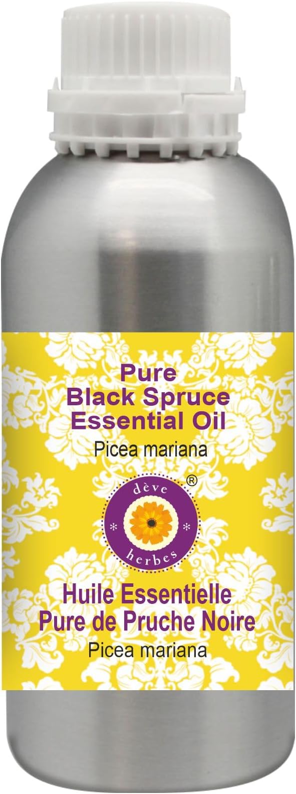 Deve Herbes Pure Black Spruce Essential Oil (Picea Mariana) Steam Distilled 1250ml (42 oz)
