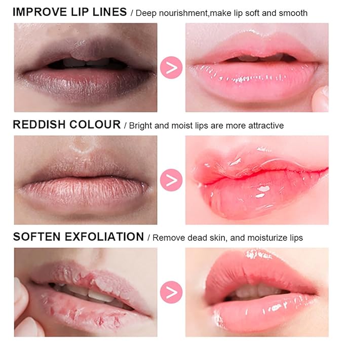 FYEBOO Sleeping Lip Mask, Long-Lasting Nourish & Hydrate, Balm, Oil, Skin Care, Moisturizing Lines Night Sleep Anti-chapped Cream (03# Grapefruit)