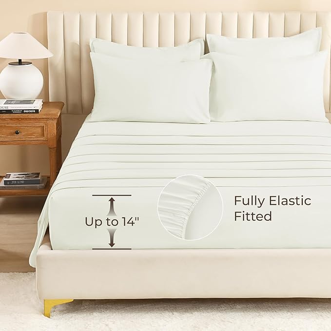 Litanika Twin/Twin XL Size Comforter Sets Grey Ivory - 5 Pieces Bed in a Bag Twin/Twin XL Bedding Comforter Sets, Solid Lightweight Bed Set with Comforter, Sheets, Pillowcase & Sham