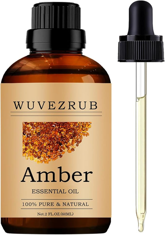 Amber Essential Oils, 60ML Pure and Natural Essential Oil for Aromatherapy Diffuser - Amber /2 Fl Oz